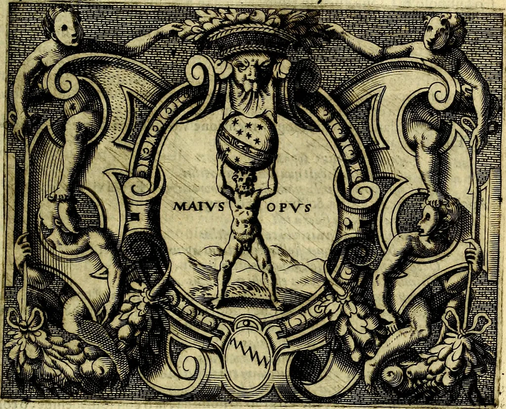 An illustration from Le imprese illustri del S.or Ieronimo Ruscelli., 1584, leaf 474