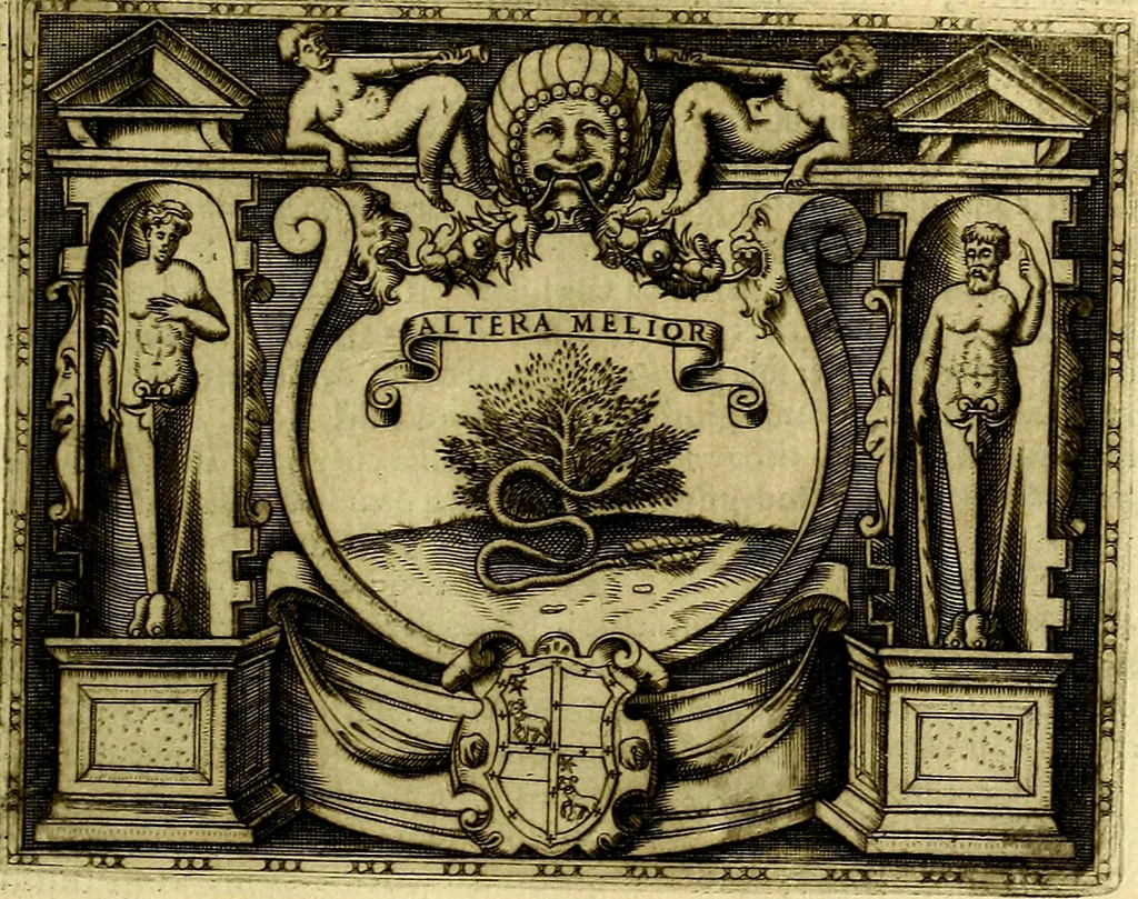 An illustration from Le imprese illustri del S.or Ieronimo Ruscelli., 1584, leaf 492