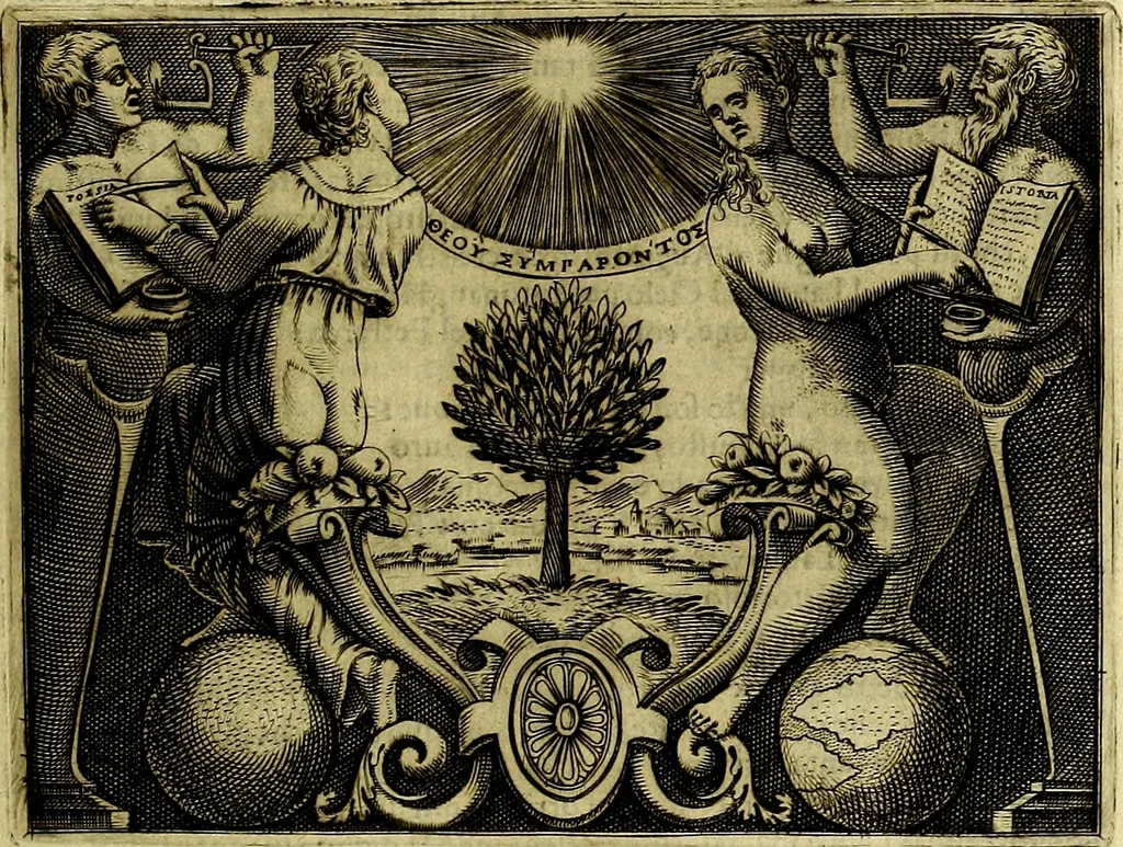 An illustration from Le imprese illustri del S.or Ieronimo Ruscelli., 1584, leaf 524