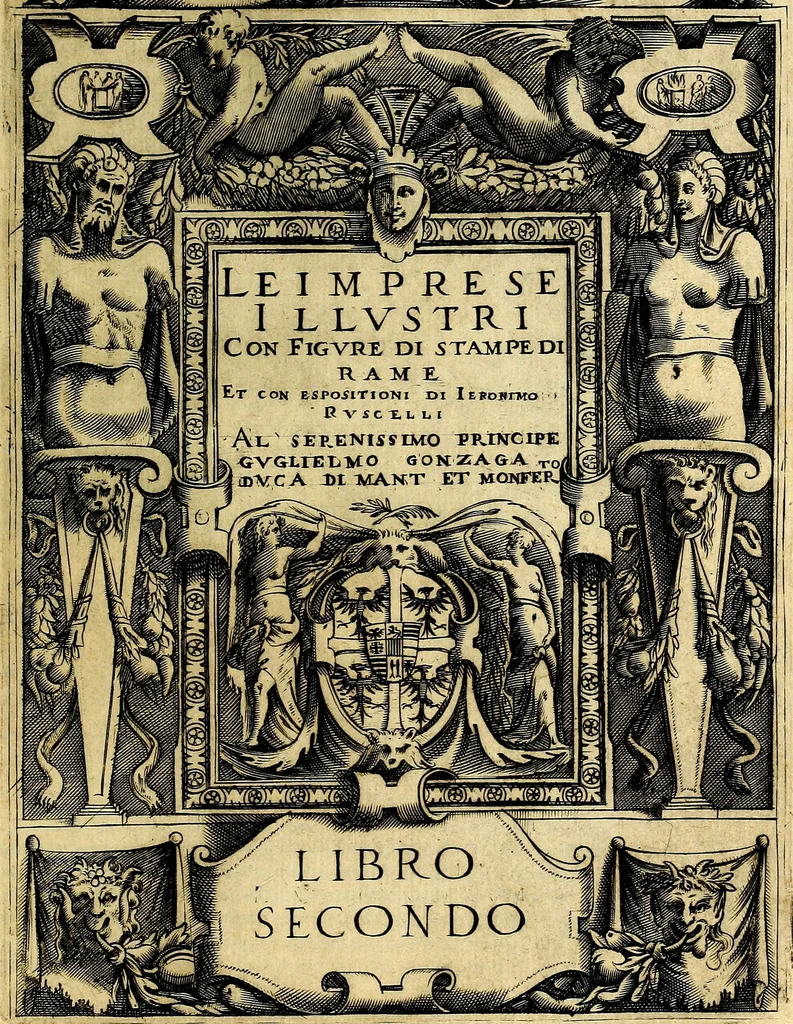 An illustration from Le imprese illustri del S.or Ieronimo Ruscelli., 1584, leaf 56