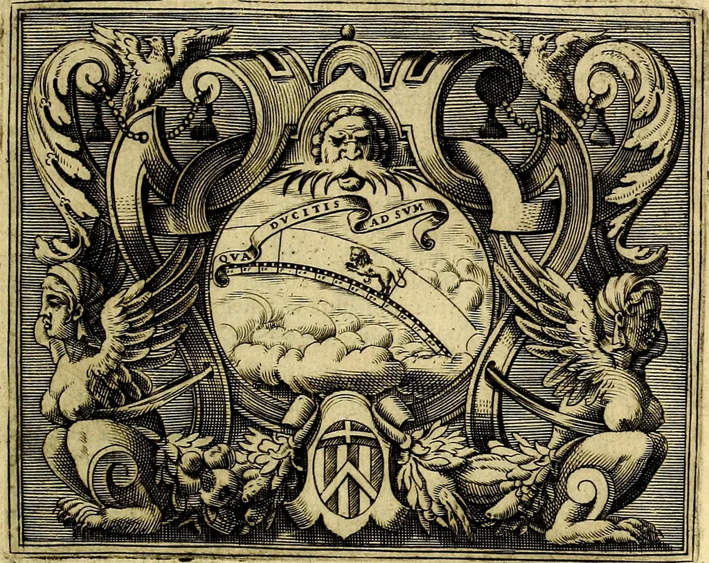 An illustration from Le imprese illustri del S.or Ieronimo Ruscelli., 1584, leaf 576