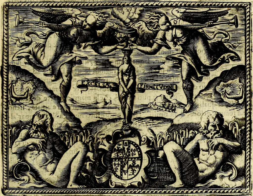 An illustration from Le imprese illustri del S.or Ieronimo Ruscelli., 1584, leaf 58