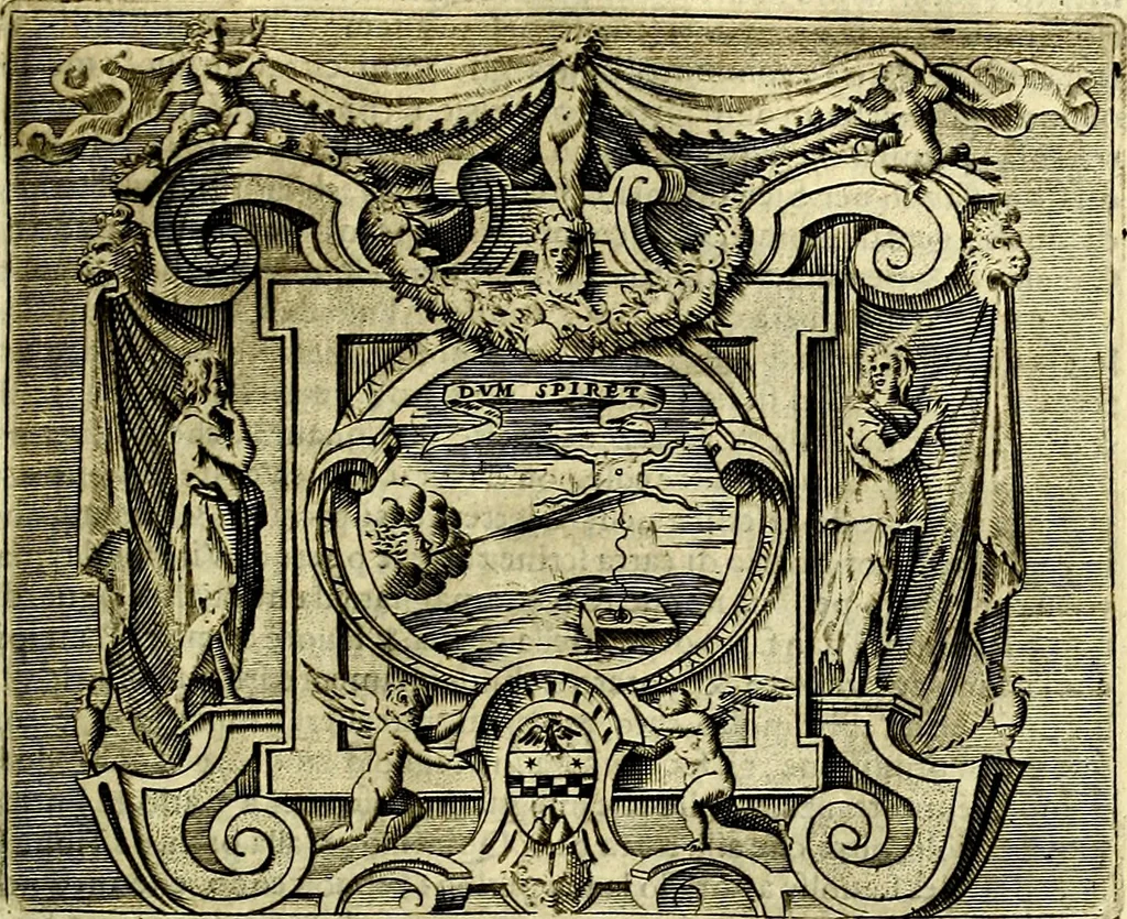 An illustration from Le imprese illustri del S.or Ieronimo Ruscelli., 1584, leaf 594