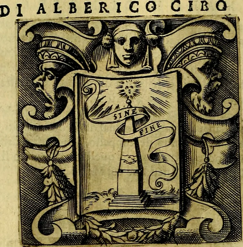 An illustration from Le imprese illustri del S.or Ieronimo Ruscelli., 1584, leaf 67