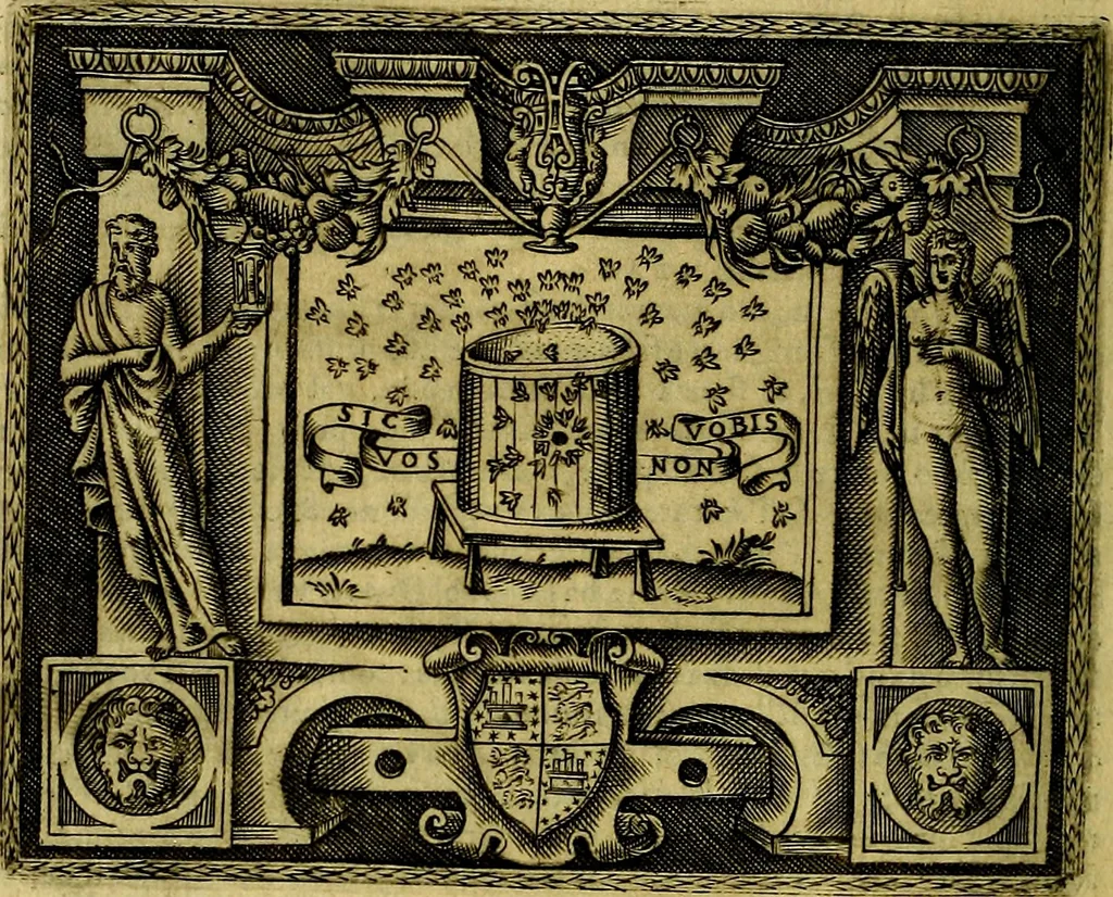 An illustration from Le imprese illustri del S.or Ieronimo Ruscelli., 1584, leaf 89