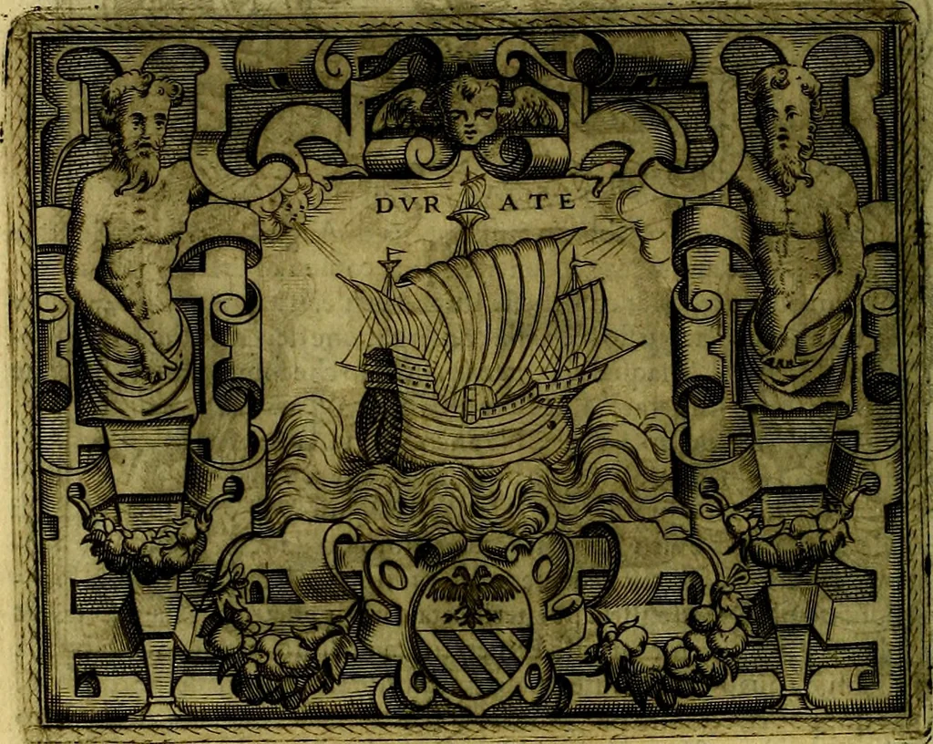 An illustration from Le imprese illustri del S.or Ieronimo Ruscelli., 1584, leaf 91