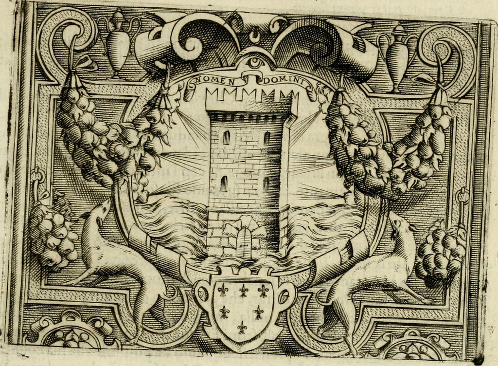 An illustration from Le imprese illvstri del s.or Ieronimo Rvscelli. Aggivntovi nvovam.te il qvarto libro da Vincenzo Rvscelli da Viterbo.., 1584, leaf 108