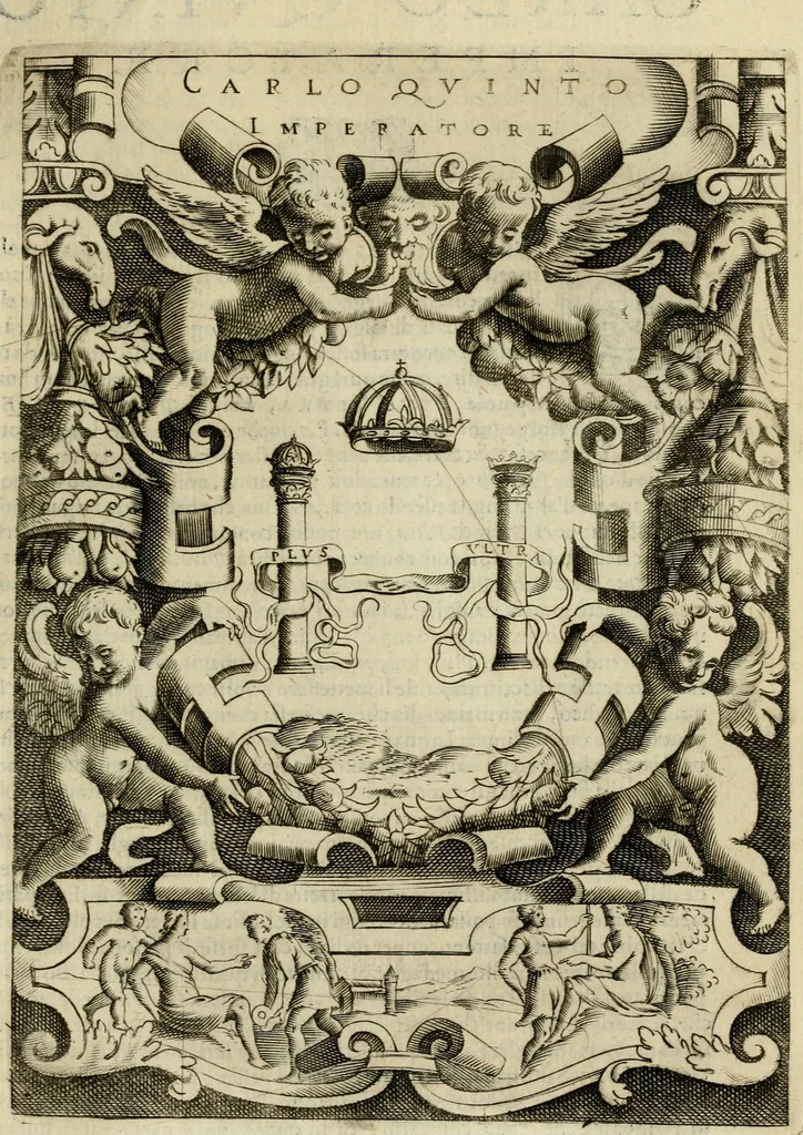 An illustration from Le imprese illvstri del s.or Ieronimo Rvscelli. Aggivntovi nvovam.te il qvarto libro da Vincenzo Rvscelli da Viterbo.., 1584, leaf 136