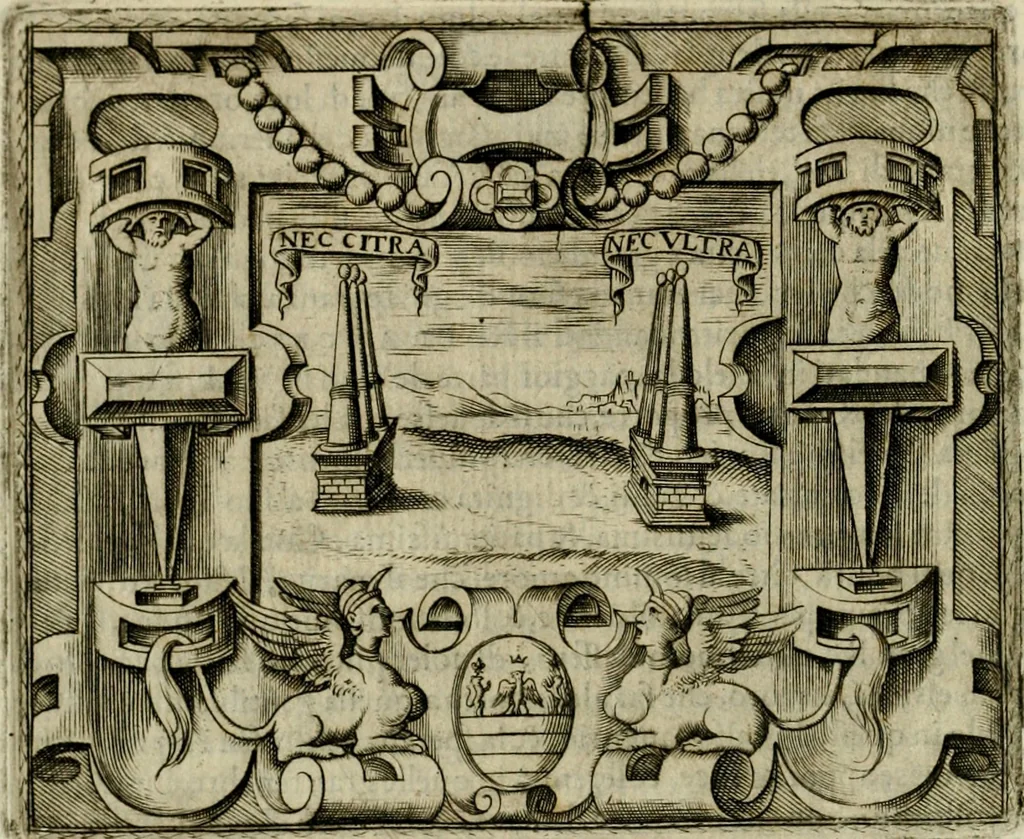 An illustration from Le imprese illvstri del s.or Ieronimo Rvscelli. Aggivntovi nvovam.te il qvarto libro da Vincenzo Rvscelli da Viterbo.., 1584, leaf 153