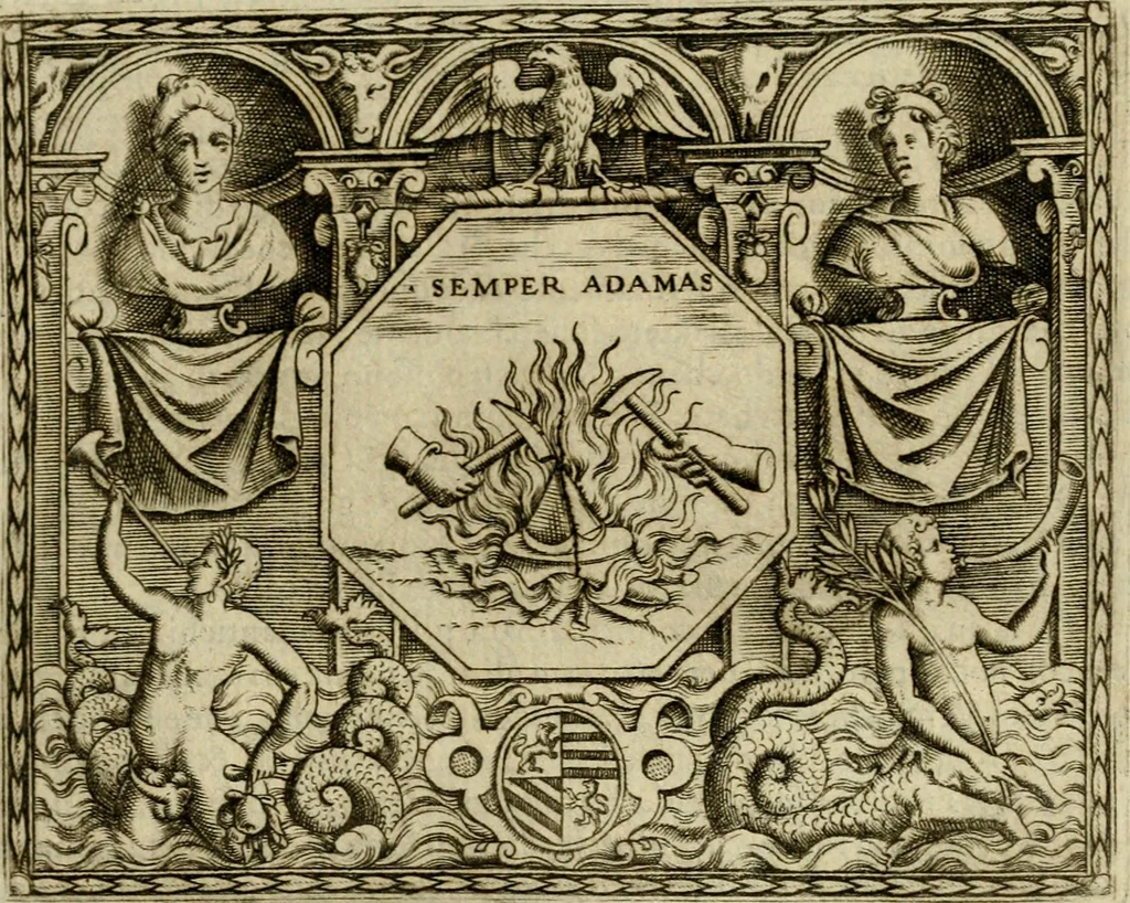 An illustration from Le imprese illvstri del s.or Ieronimo Rvscelli. Aggivntovi nvovam.te il qvarto libro da Vincenzo Rvscelli da Viterbo.., 1584, leaf 162