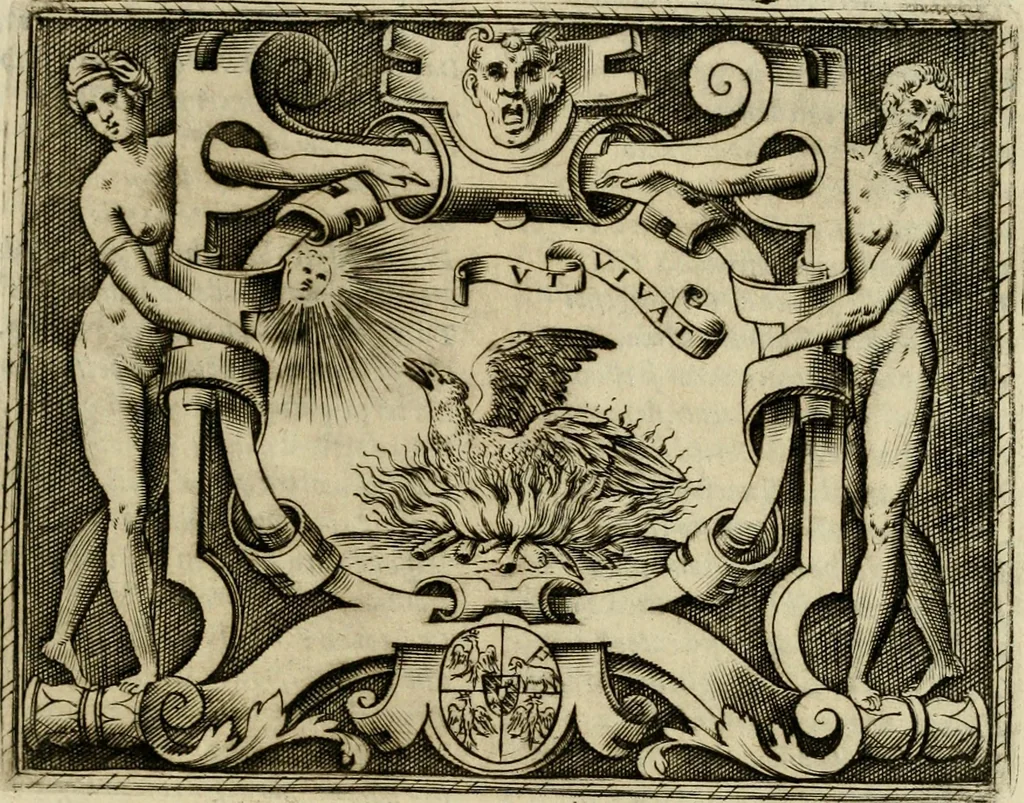 An illustration from Le imprese illvstri del s.or Ieronimo Rvscelli. Aggivntovi nvovam.te il qvarto libro da Vincenzo Rvscelli da Viterbo.., 1584, leaf 170