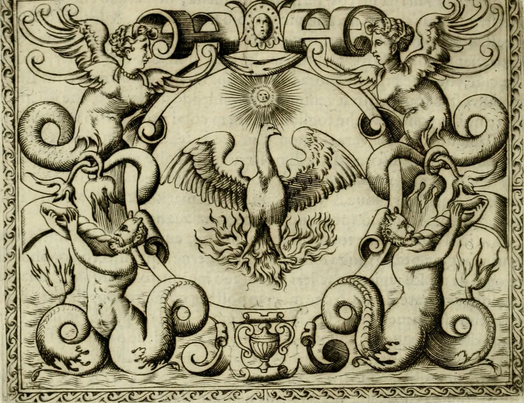 An illustration from Le imprese illvstri del s.or Ieronimo Rvscelli. Aggivntovi nvovam.te il qvarto libro da Vincenzo Rvscelli da Viterbo.., 1584, leaf 253