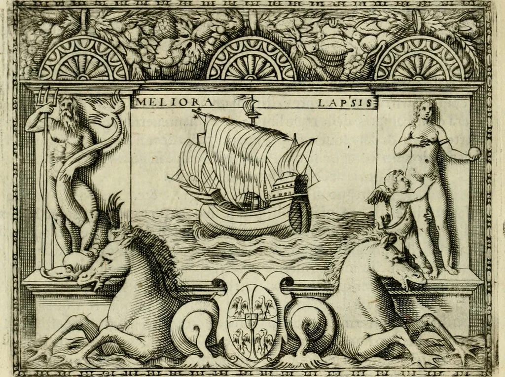 An illustration from Le imprese illvstri del s.or Ieronimo Rvscelli. Aggivntovi nvovam.te il qvarto libro da Vincenzo Rvscelli da Viterbo.., 1584, leaf 285