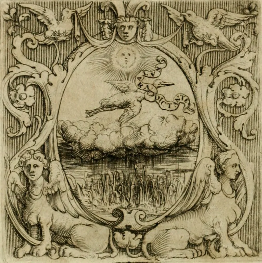An illustration from Le imprese illvstri del s.or Ieronimo Rvscelli. Aggivntovi nvovam.te il qvarto libro da Vincenzo Rvscelli da Viterbo.., 1584, leaf 315