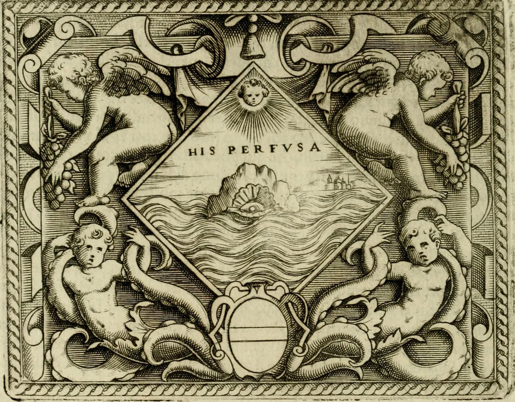 An illustration from Le imprese illvstri del s.or Ieronimo Rvscelli. Aggivntovi nvovam.te il qvarto libro da Vincenzo Rvscelli da Viterbo.., 1584, leaf 327