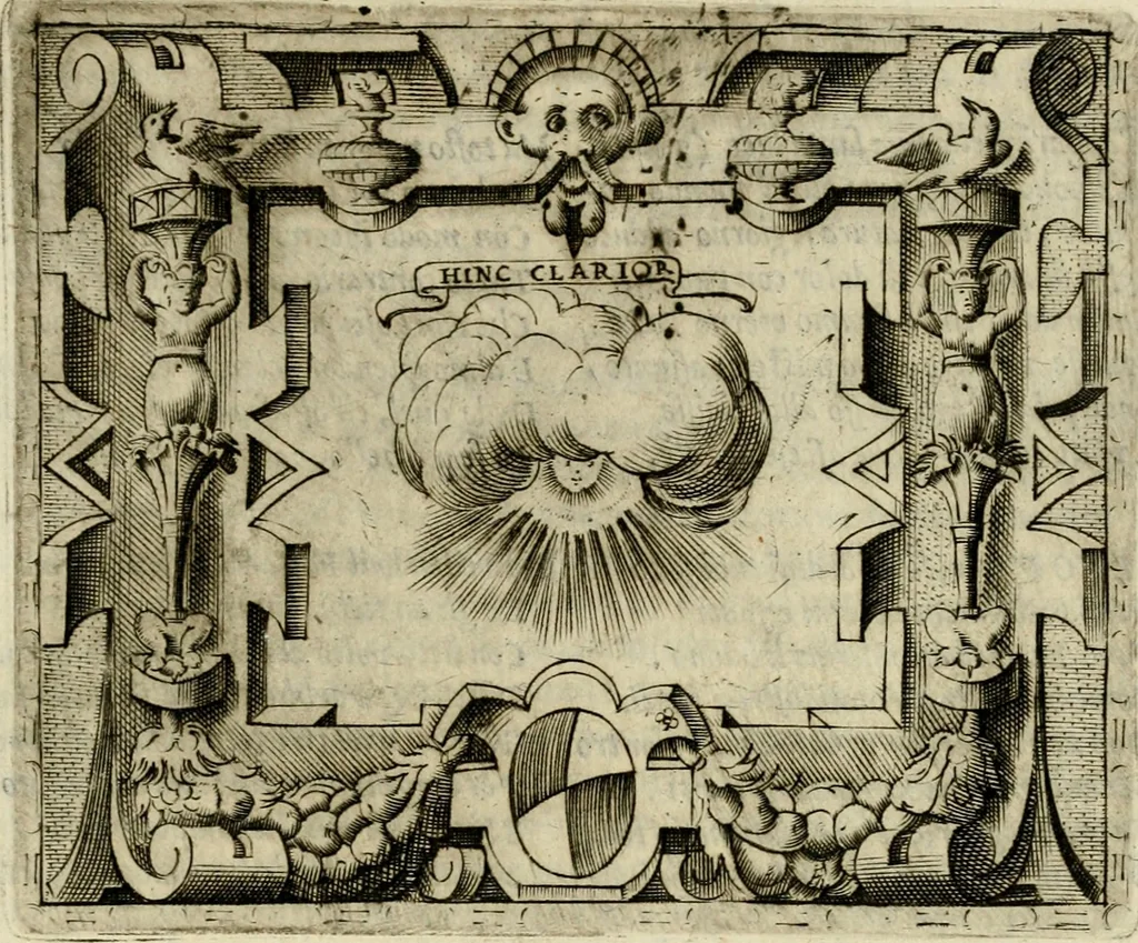 An illustration from Le imprese illvstri del s.or Ieronimo Rvscelli. Aggivntovi nvovam.te il qvarto libro da Vincenzo Rvscelli da Viterbo.., 1584, leaf 342