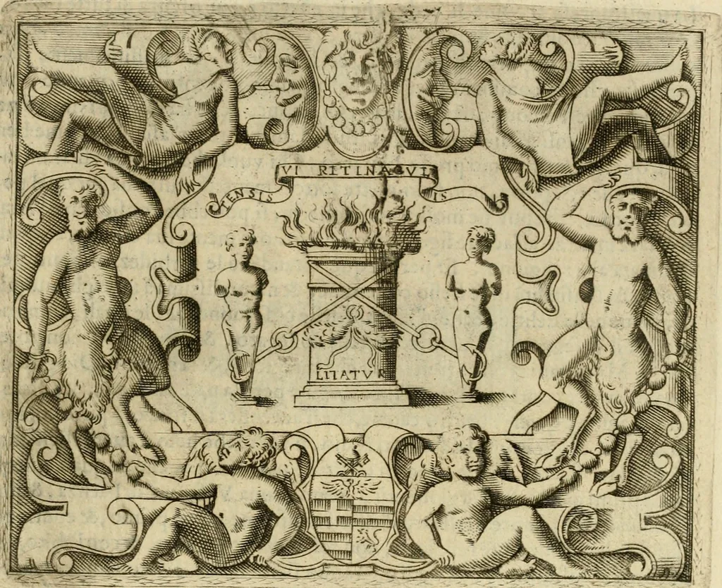 An illustration from Le imprese illvstri del s.or Ieronimo Rvscelli. Aggivntovi nvovam.te il qvarto libro da Vincenzo Rvscelli da Viterbo.., 1584, leaf 348