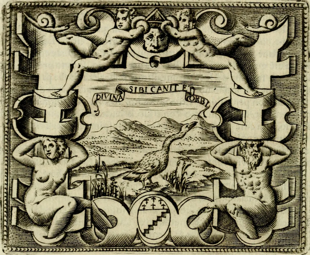 An illustration from Le imprese illvstri del s.or Ieronimo Rvscelli. Aggivntovi nvovam.te il qvarto libro da Vincenzo Rvscelli da Viterbo.., 1584, leaf 421