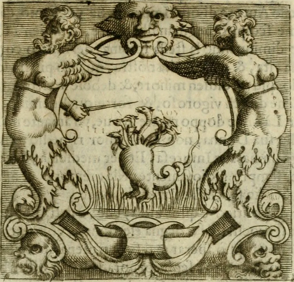 An illustration from Le imprese illvstri del s.or Ieronimo Rvscelli. Aggivntovi nvovam.te il qvarto libro da Vincenzo Rvscelli da Viterbo.., 1584, leaf 428