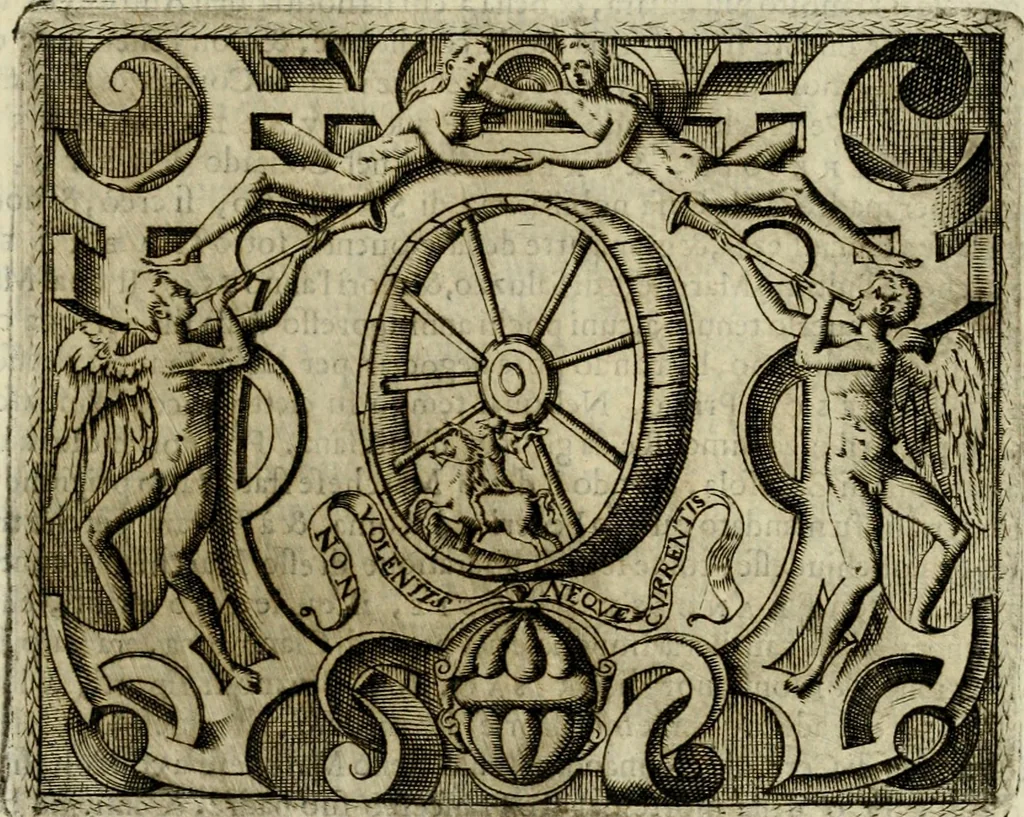 An illustration from Le imprese illvstri del s.or Ieronimo Rvscelli. Aggivntovi nvovam.te il qvarto libro da Vincenzo Rvscelli da Viterbo.., 1584, leaf 432