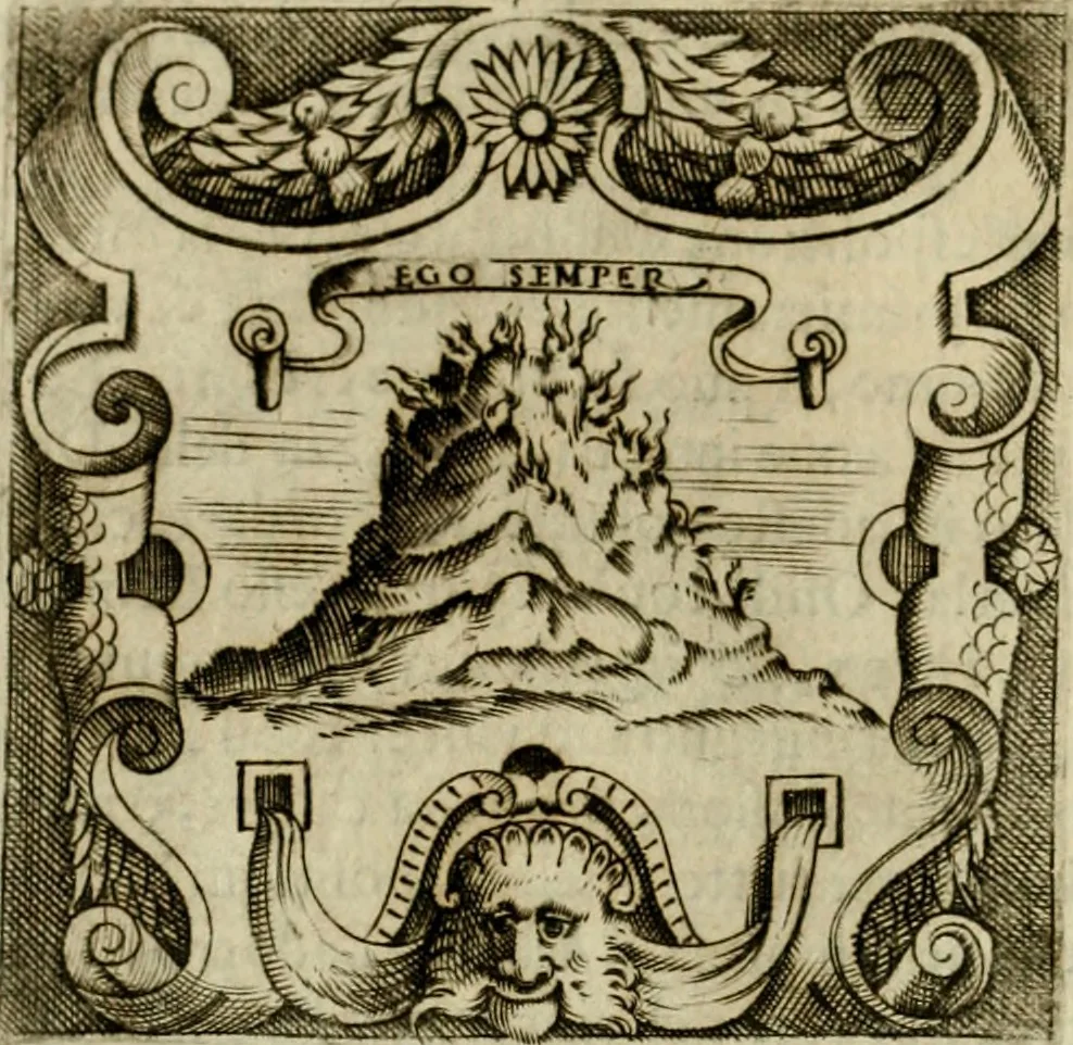 An illustration from Le imprese illvstri del s.or Ieronimo Rvscelli. Aggivntovi nvovam.te il qvarto libro da Vincenzo Rvscelli da Viterbo.., 1584, leaf 455