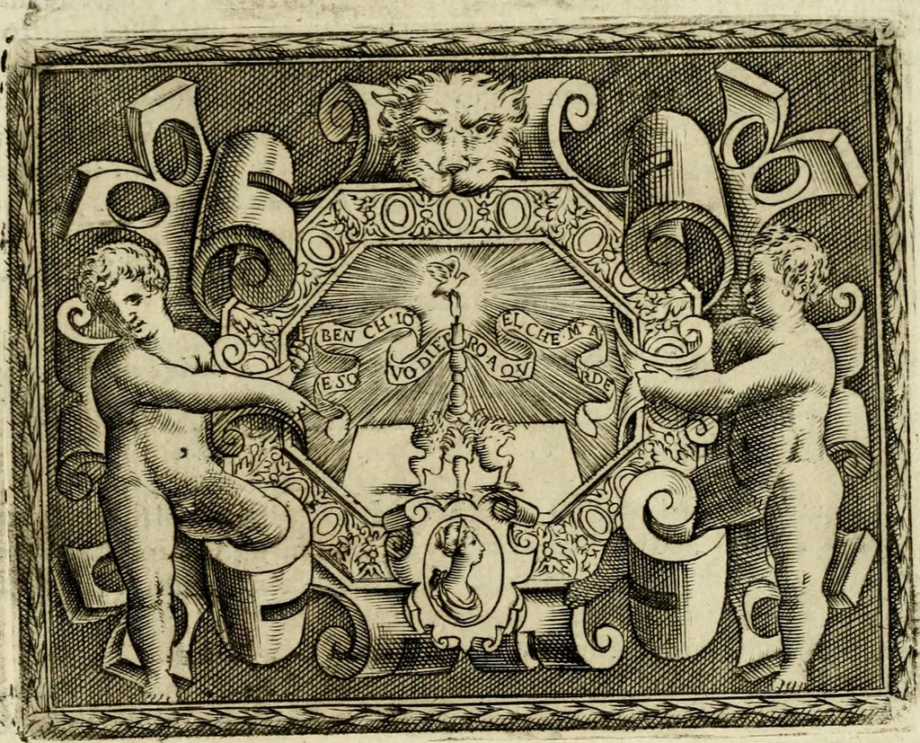 An illustration from Le imprese illvstri del s.or Ieronimo Rvscelli. Aggivntovi nvovam.te il qvarto libro da Vincenzo Rvscelli da Viterbo.., 1584, leaf 462