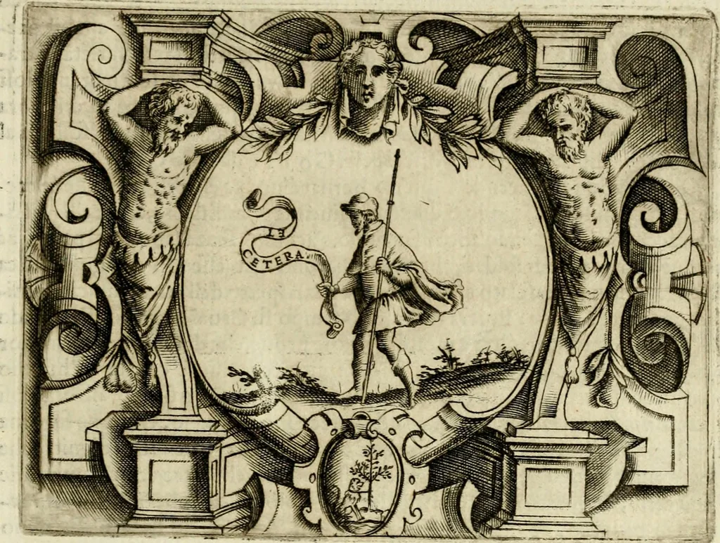 An illustration from Le imprese illvstri del s.or Ieronimo Rvscelli. Aggivntovi nvovam.te il qvarto libro da Vincenzo Rvscelli da Viterbo.., 1584, leaf 472