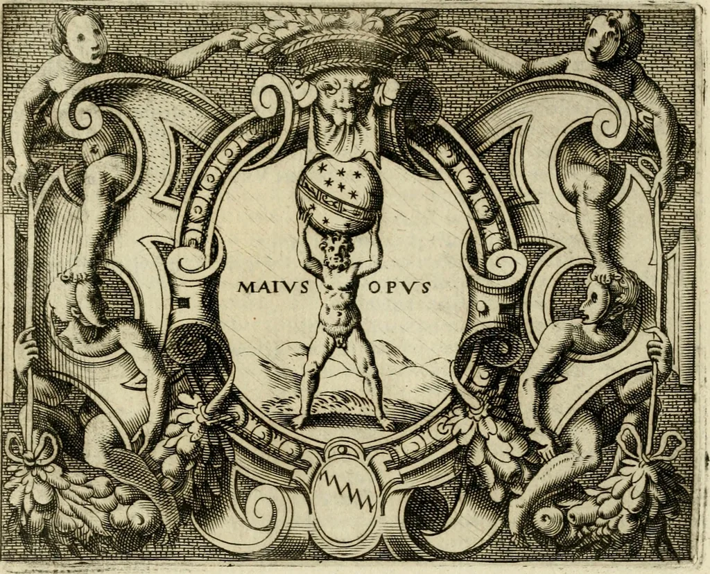 An illustration from Le imprese illvstri del s.or Ieronimo Rvscelli. Aggivntovi nvovam.te il qvarto libro da Vincenzo Rvscelli da Viterbo.., 1584, leaf 476
