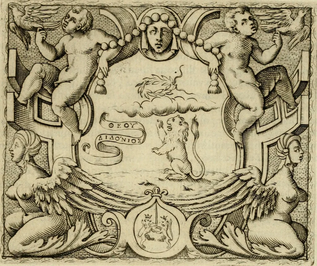 An illustration from Le imprese illvstri del s.or Ieronimo Rvscelli. Aggivntovi nvovam.te il qvarto libro da Vincenzo Rvscelli da Viterbo.., 1584, leaf 488