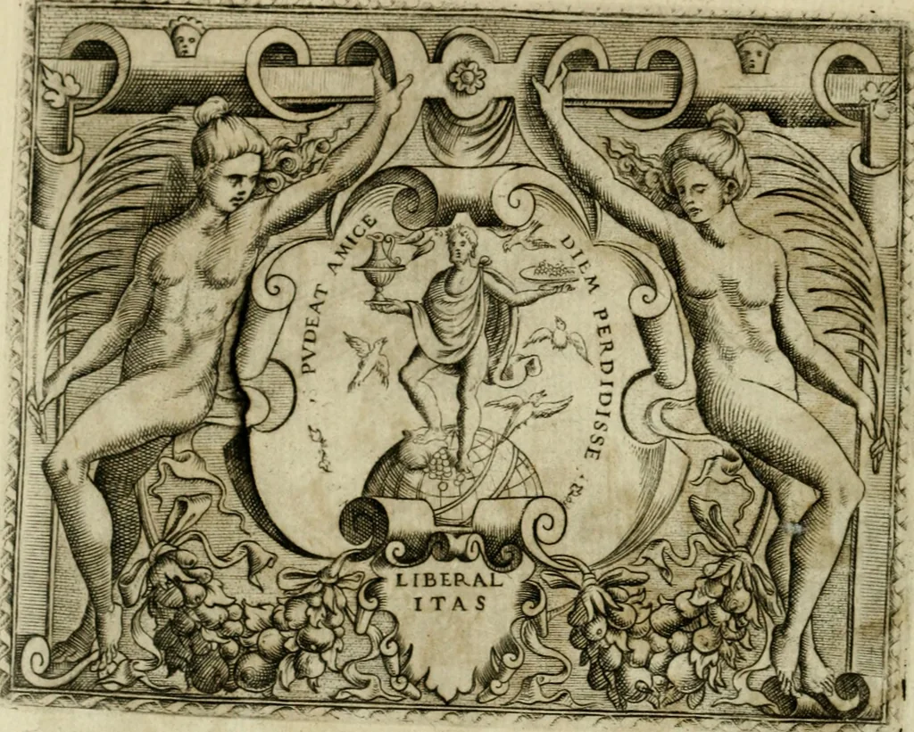 An illustration from Le imprese illvstri del s.or Ieronimo Rvscelli. Aggivntovi nvovam.te il qvarto libro da Vincenzo Rvscelli da Viterbo.., 1584, leaf 49