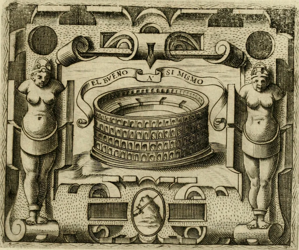 An illustration from Le imprese illvstri del s.or Ieronimo Rvscelli. Aggivntovi nvovam.te il qvarto libro da Vincenzo Rvscelli da Viterbo.., 1584, leaf 516