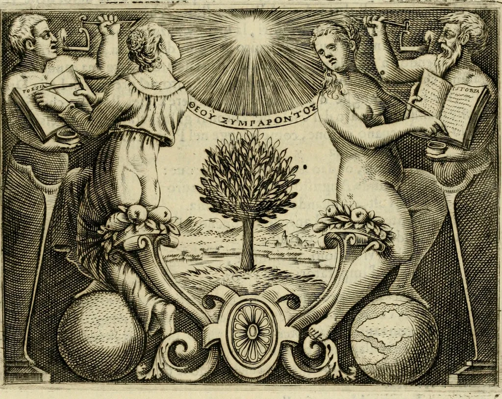 An illustration from Le imprese illvstri del s.or Ieronimo Rvscelli. Aggivntovi nvovam.te il qvarto libro da Vincenzo Rvscelli da Viterbo.., 1584, leaf 526