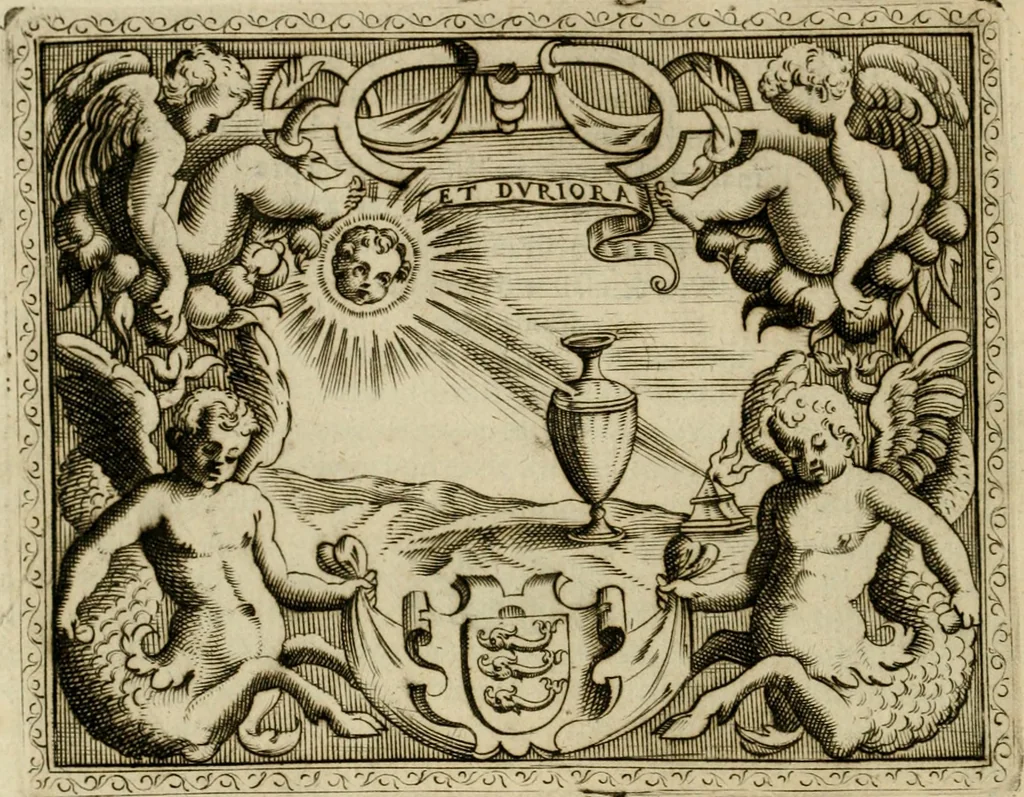 An illustration from Le imprese illvstri del s.or Ieronimo Rvscelli. Aggivntovi nvovam.te il qvarto libro da Vincenzo Rvscelli da Viterbo.., 1584, leaf 551