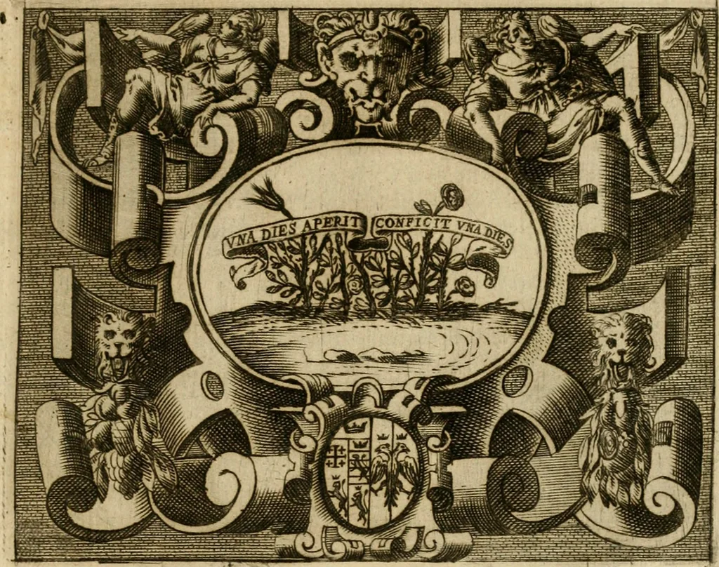 An illustration from Le imprese illvstri del s.or Ieronimo Rvscelli. Aggivntovi nvovam.te il qvarto libro da Vincenzo Rvscelli da Viterbo.., 1584, leaf 560