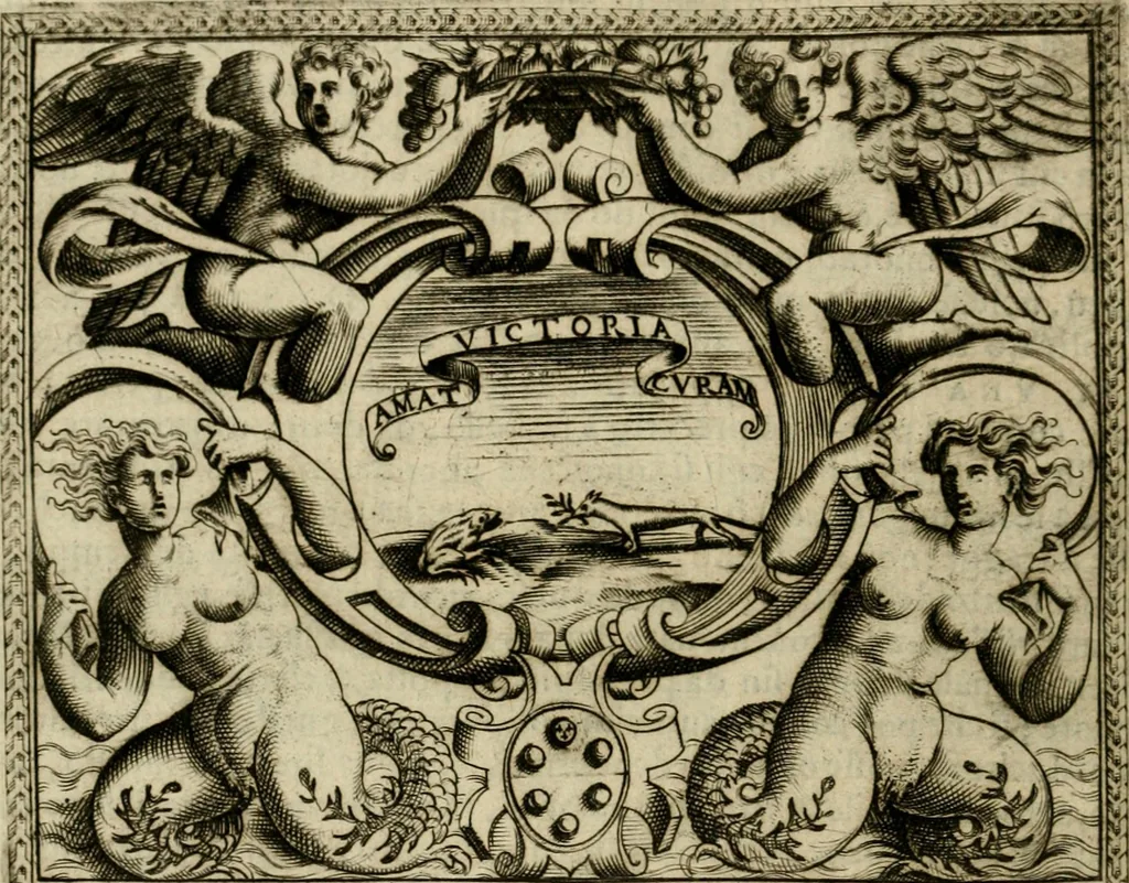 An illustration from Le imprese illvstri del s.or Ieronimo Rvscelli. Aggivntovi nvovam.te il qvarto libro da Vincenzo Rvscelli da Viterbo.., 1584, leaf 563