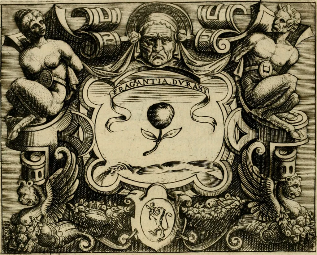 An illustration from Le imprese illvstri del s.or Ieronimo Rvscelli. Aggivntovi nvovam.te il qvarto libro da Vincenzo Rvscelli da Viterbo.., 1584, leaf 569