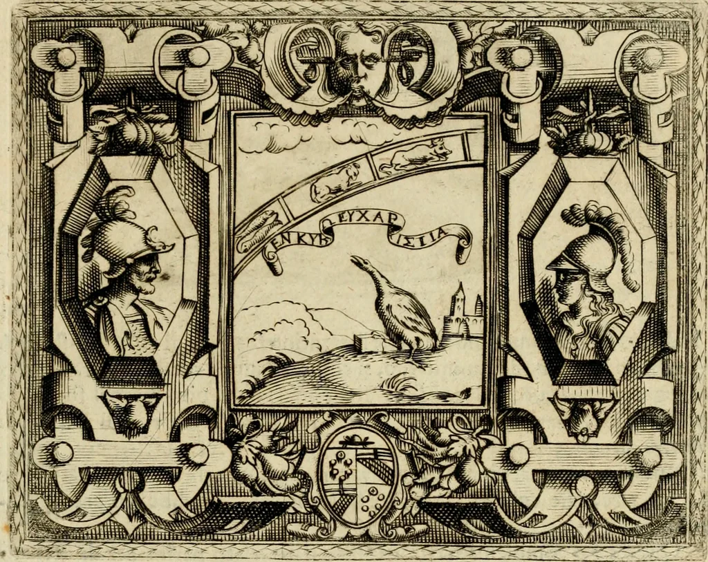 An illustration from Le imprese illvstri del s.or Ieronimo Rvscelli. Aggivntovi nvovam.te il qvarto libro da Vincenzo Rvscelli da Viterbo.., 1584, leaf 64