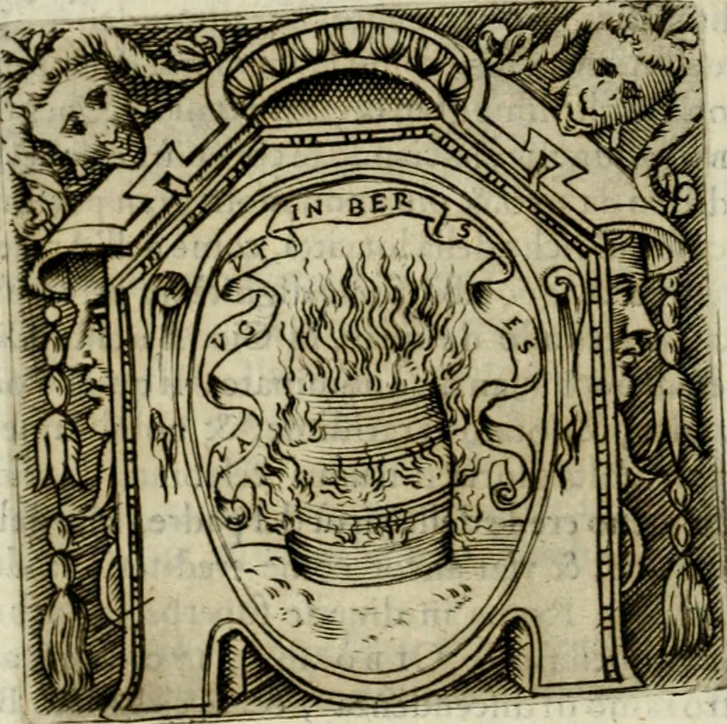 An illustration from Le imprese illvstri del s.or Ieronimo Rvscelli. Aggivntovi nvovam.te il qvarto libro da Vincenzo Rvscelli da Viterbo.., 1584, leaf 67