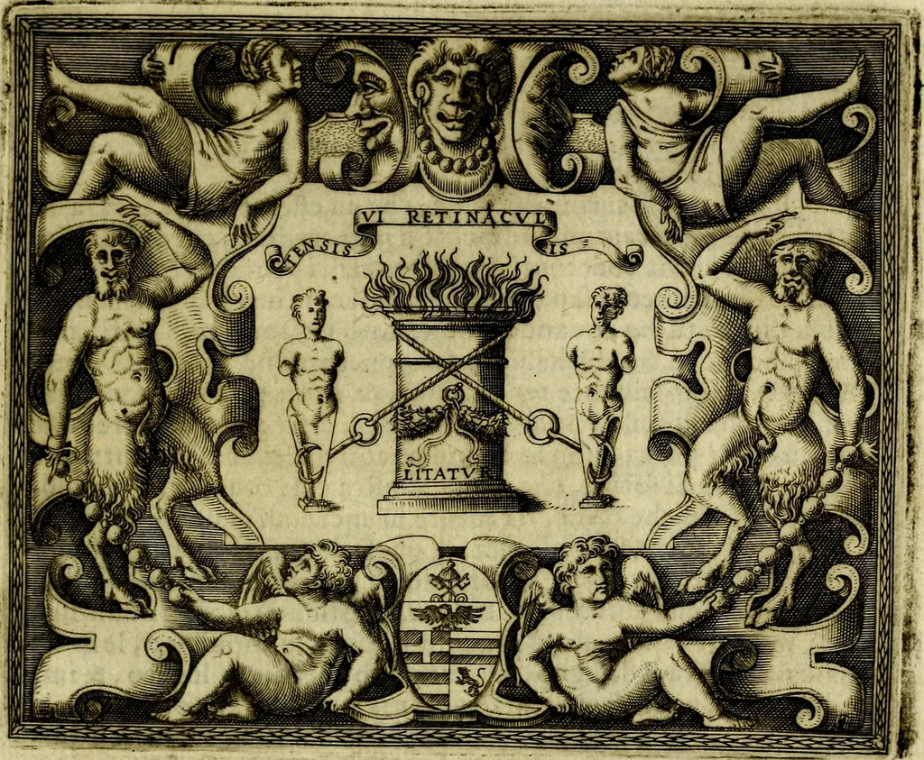An illustration from Le imprese illvstri, con espositioni, et discorsi del S.or Ieronimo Rvscelli. Con la givnta di altre imprese tvtto riordinato et corretto da Fran.co Patritio, 1572, leaf 146