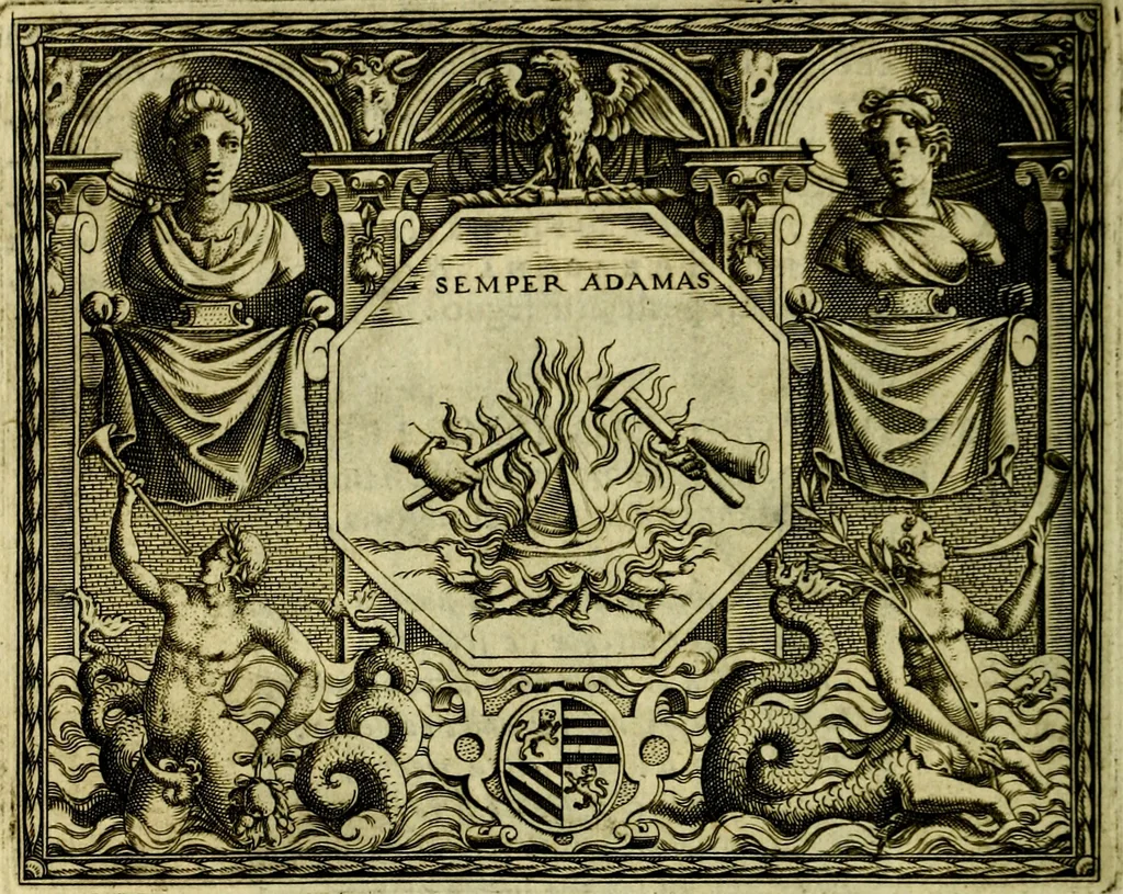 An illustration from Le imprese illvstri, con espositioni, et discorsi del S.or Ieronimo Rvscelli. Con la givnta di altre imprese tvtto riordinato et corretto da Fran.co Patritio, 1572, leaf 233