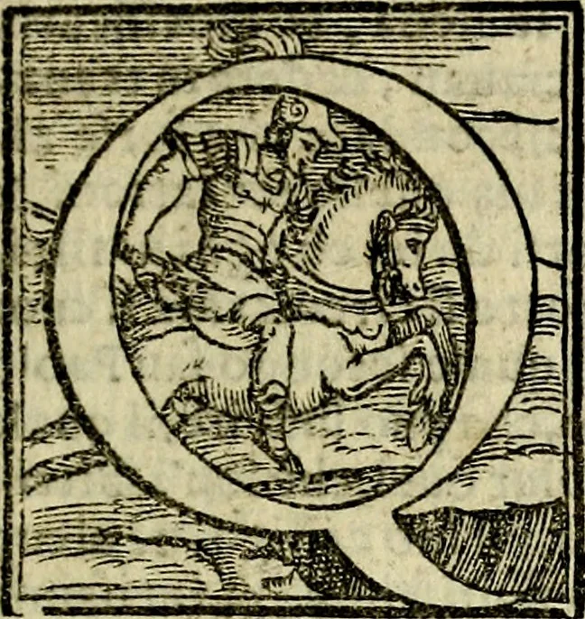 An illustration from Le imprese illvstri, con espositioni, et discorsi del S.or Ieronimo Rvscelli. Con la givnta di altre imprese tvtto riordinato et corretto da Fran.co Patritio, 1572, leaf 300