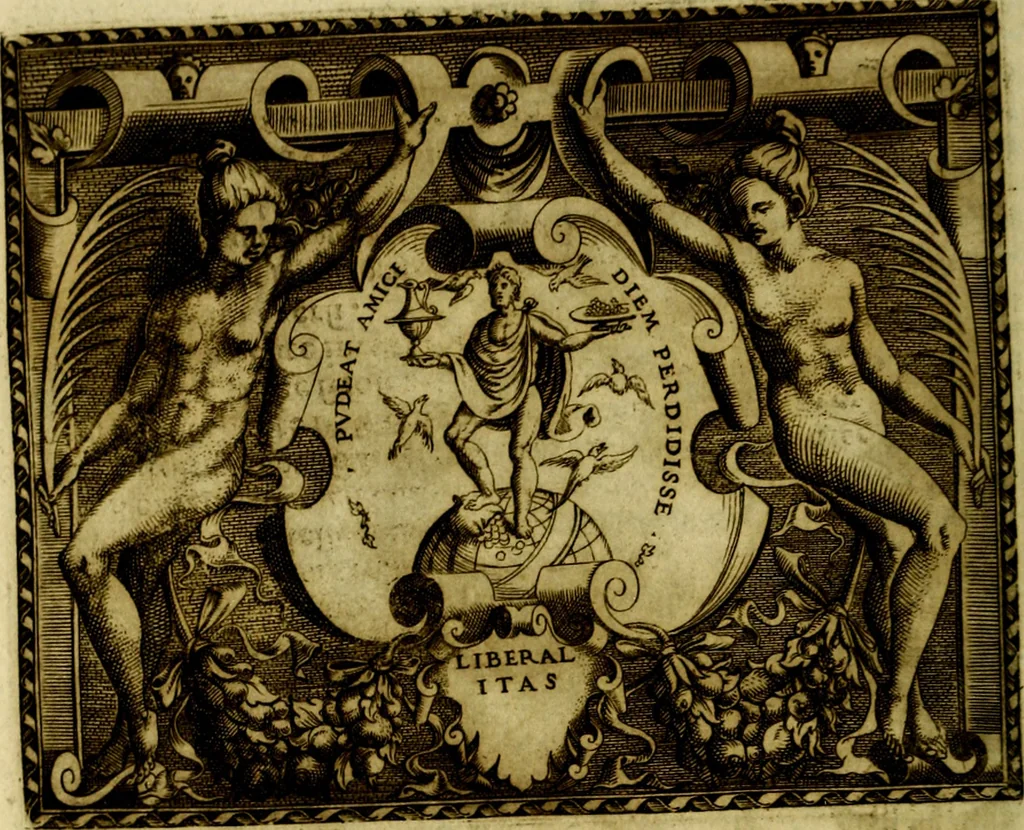 An illustration from Le imprese illvstri, con espositioni, et discorsi del S.or Ieronimo Rvscelli. Con la givnta di altre imprese tvtto riordinato et corretto da Fran.co Patritio, 1572, leaf 31