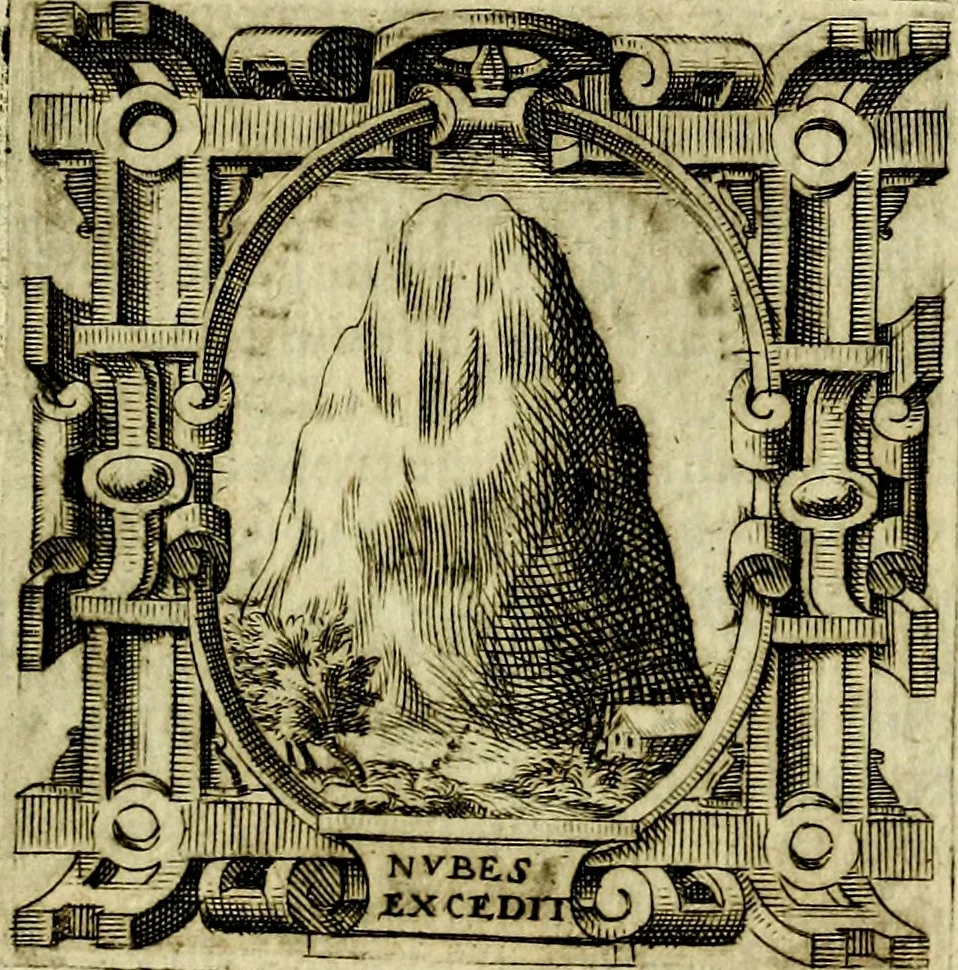 An illustration from Le imprese illvstri, con espositioni, et discorsi del S.or Ieronimo Rvscelli. Con la givnta di altre imprese tvtto riordinato et corretto da Fran.co Patritio, 1572, leaf 362