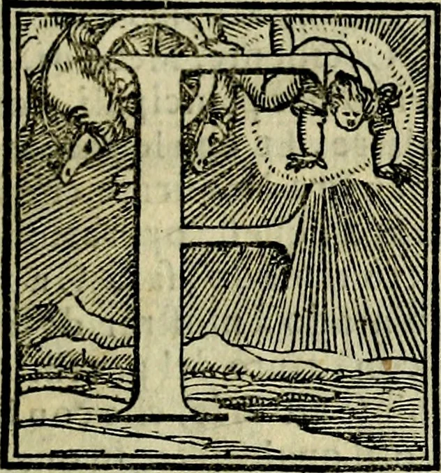 An illustration from Le imprese illvstri, con espositioni, et discorsi del S.or Ieronimo Rvscelli. Con la givnta di altre imprese tvtto riordinato et corretto da Fran.co Patritio, 1572, leaf 60