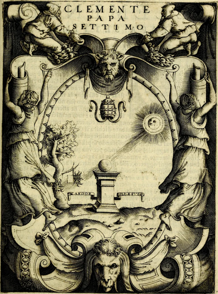 An illustration from Le imprese illvstri, con espositioni, et discorsi del S.or Ieronimo Rvscelli. Con la givnta di altre imprese tvtto riordinato et corretto da Fran.co Patritio, 1572, leaf 92