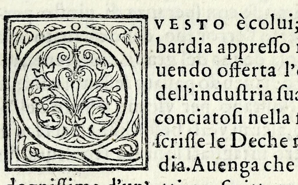 An illustration from Le iscrittioni poste sotto le vere imagini de gli huomini famosi : le quali à Como nel museo del Giouio si veggiono, 1552, leaf 231