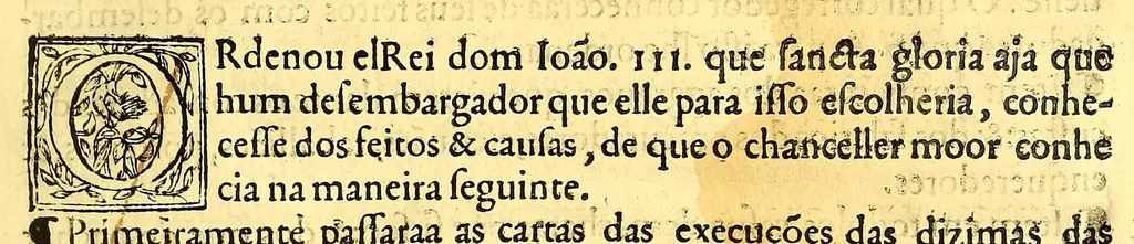 An illustration from Leis extravagantes collegidas e relatadas, 1569, leaf 23