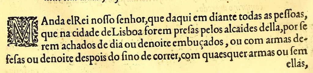 An illustration from Leis extravagantes collegidas e relatadas, 1569, leaf 358