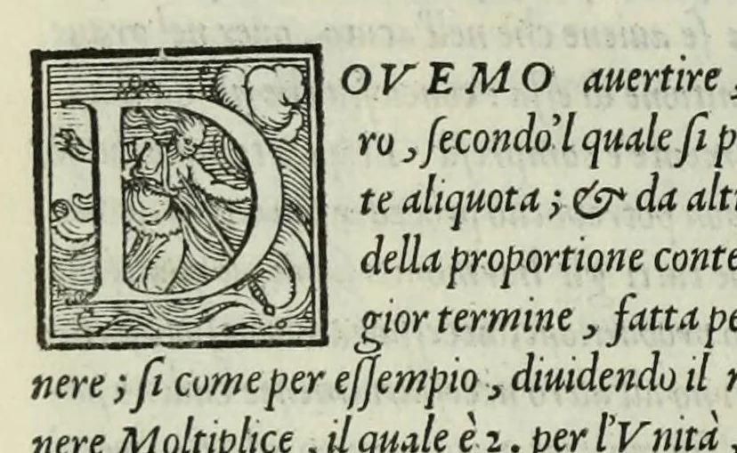 An illustration from Le istitutioni harmoniche : nelle quali oltra le materie appartenenti alla musica : si trouano dichiarati molti luoghi di poeti, d'historici, & di filosofi : si come leggerle si potrà chiaramente vedere, 1558, leaf 52
