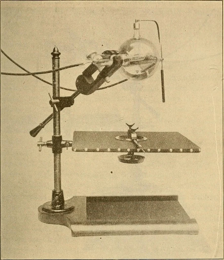 An illustration from Leitfaden des Röntgen-Verfahrens, 1903, leaf 132
